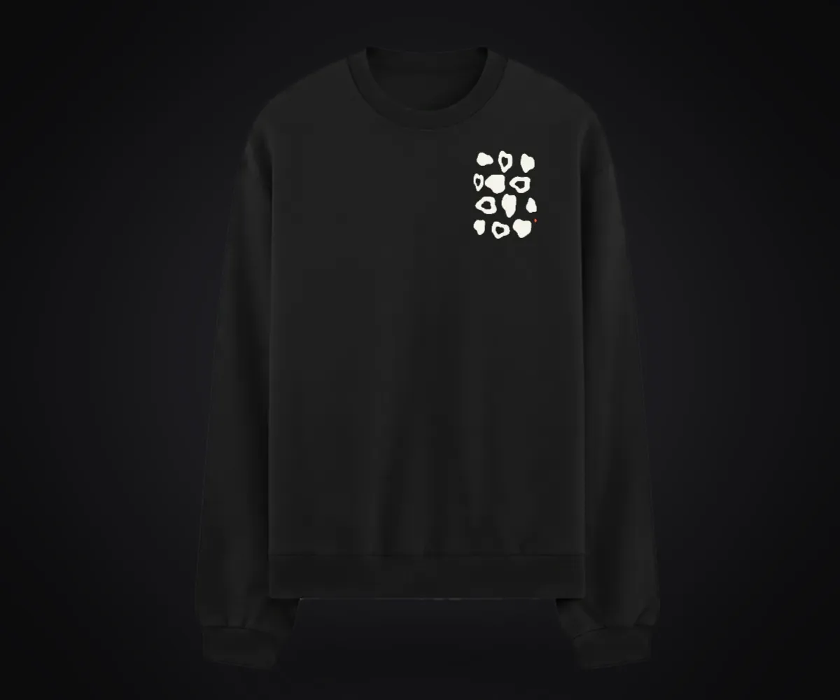 Çakıltaşı Premium Siyah Sweatshirt, ürün görünümü