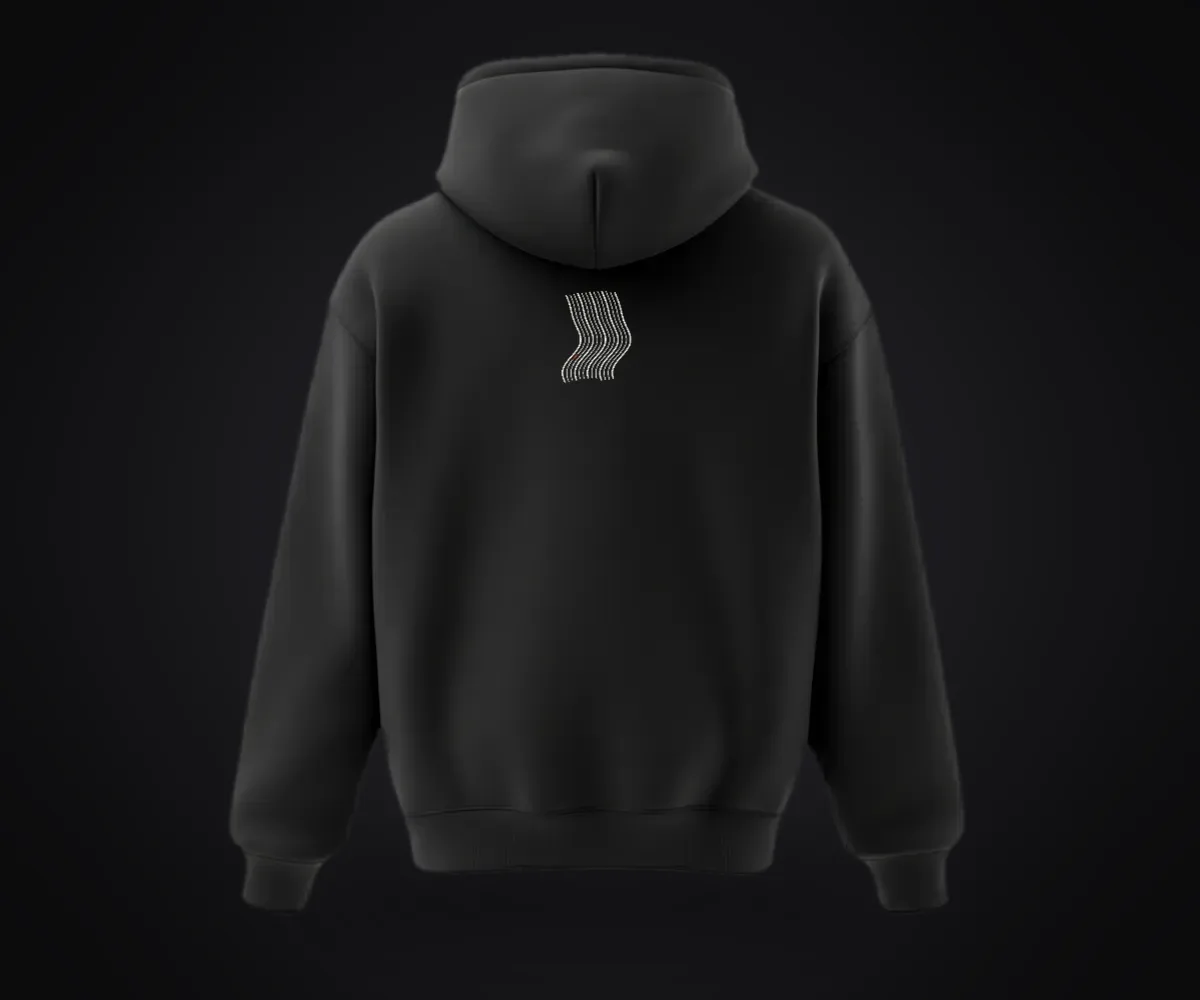 Kavis Premium Siyah Hoodie, ürün görünümü