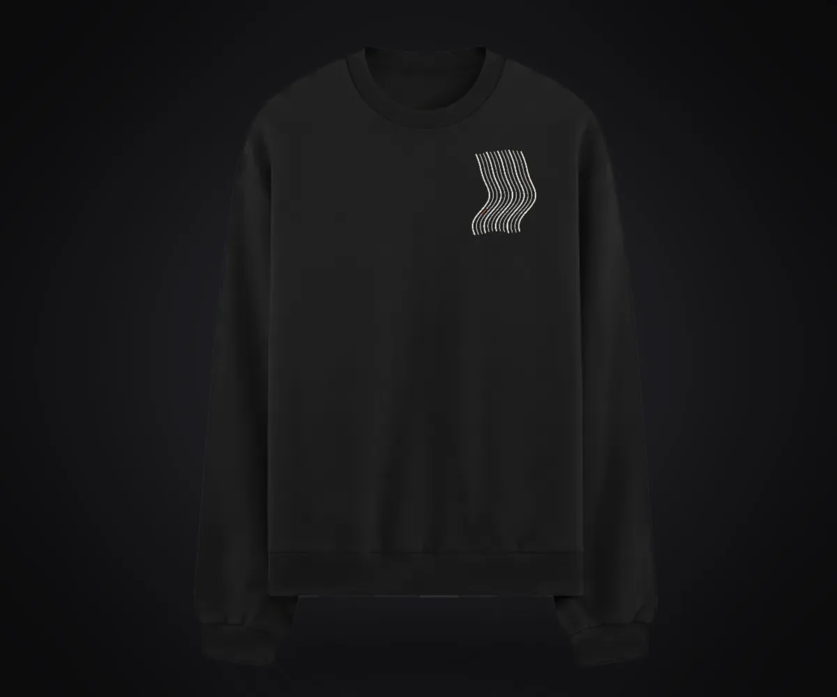 Kavis Premium Siyah Sweatshirt tasarım önizlemesi